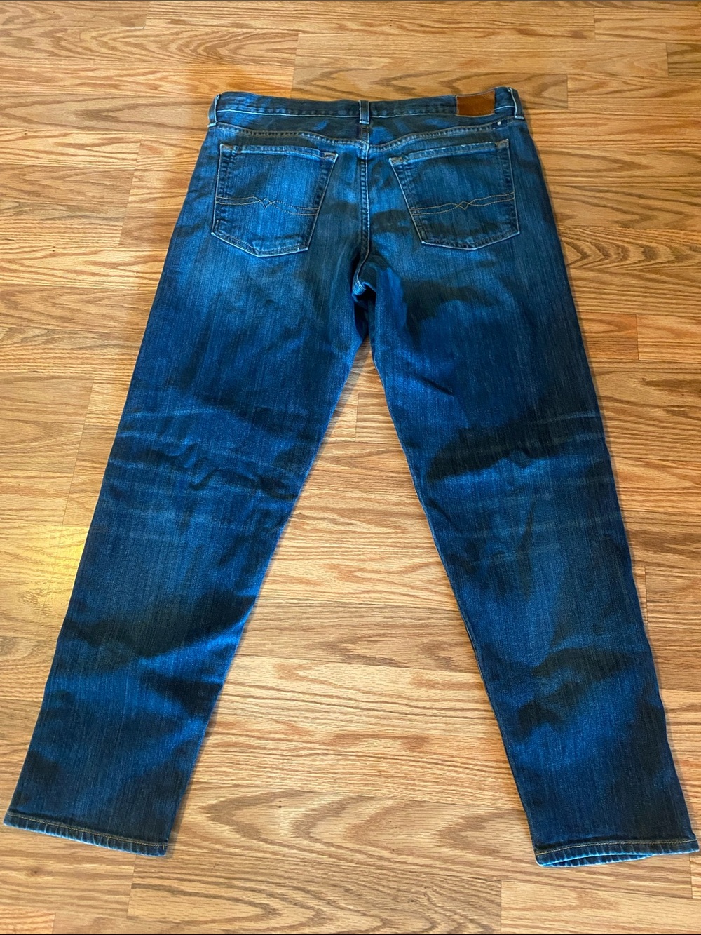 Lucky Brand Women’s Dark Blue Boyfriend Straight Jeans 8/29 Denim Casual